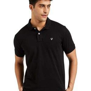 allen solly men's cotton regular fit polo t shirt